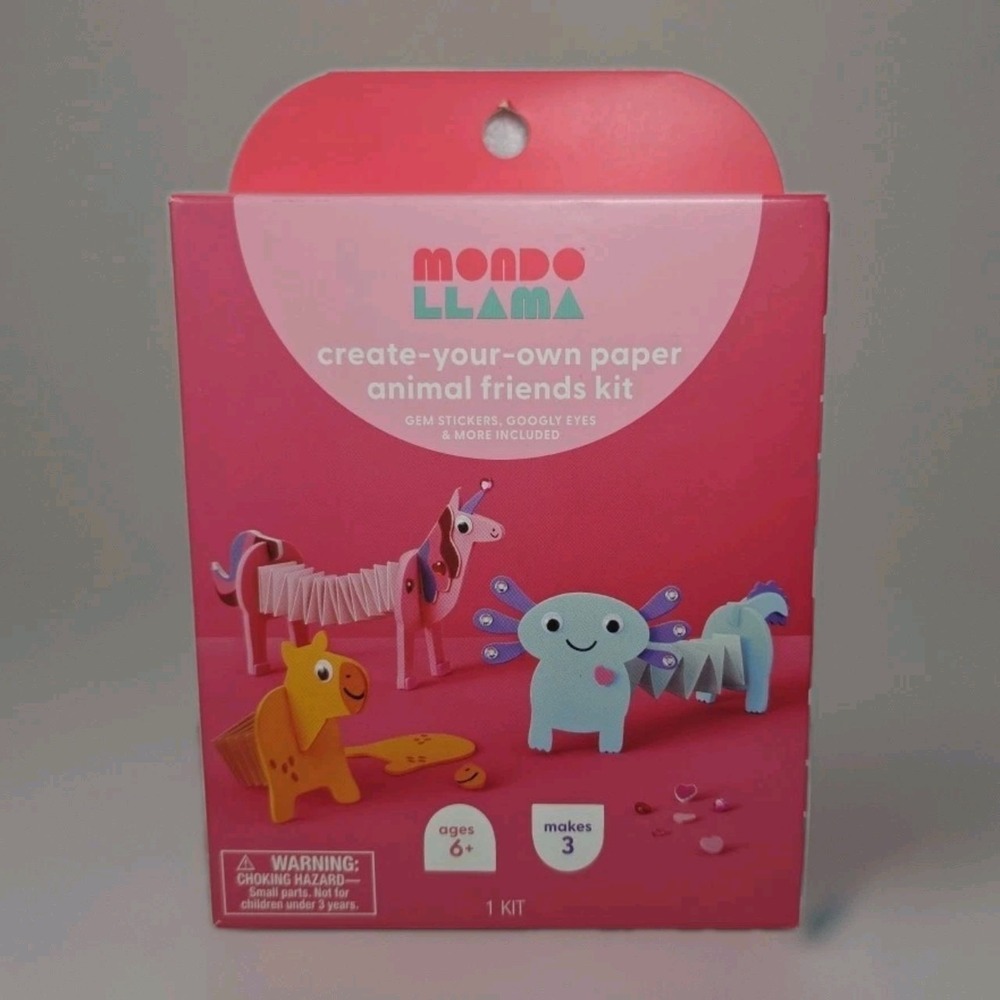 Mondo Llama Create Your Own Paper Animal Friends Craft Kit‎ Age 6+